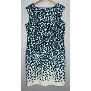 Ann Taylor Falling Petals Sheath Dress Size 14
